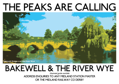 Bakewell Bridge Retro Poster